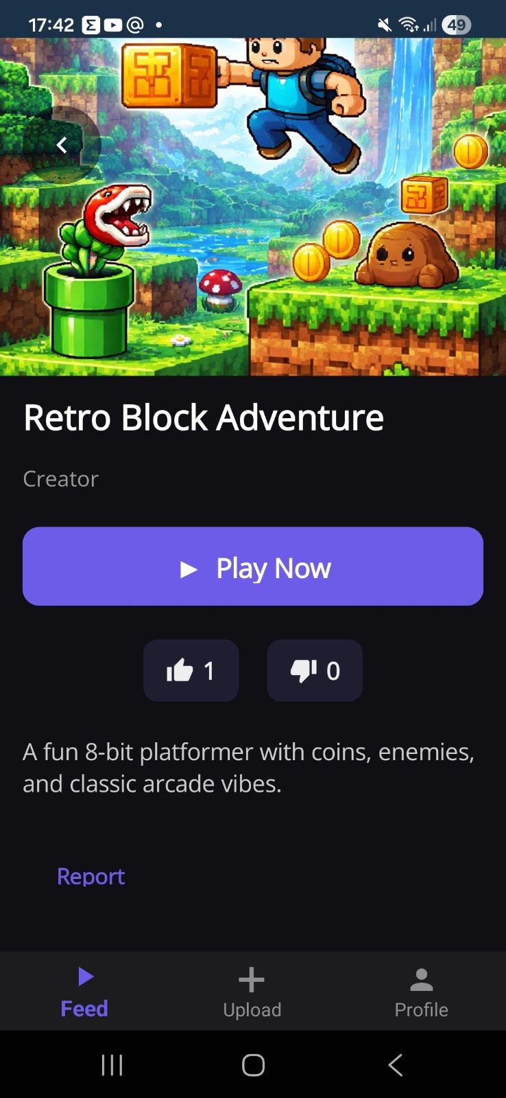 Game details with description
